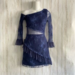 Lovers + FRIENDS Oriana Mini Lace Dress XS